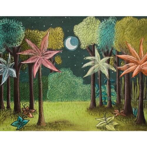 Magic Night forest backdrops newborn photo vinyl child birthday photo backgrounds for photo Studio accessories photophone NB-219