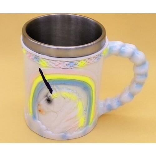 Stainless Steel Inner Layer + Silicone Outer Layer Mug Wine Goblet Coffee Tea Mug Cup Bar