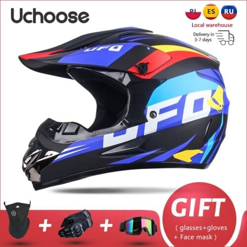 Protective Kid Motorcycle Off-Road Helmet Motocross Motobike Helmets Racing Full Face Dirt Bike Capacete De Moto Casco Children