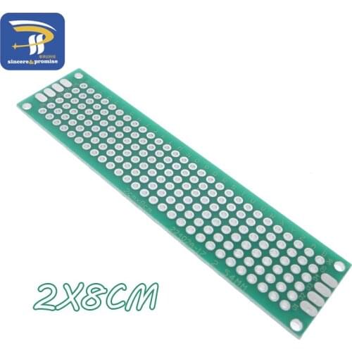 1pcs 2x8cm 2*8 Double Side Prototype PCB diy Universal Printed Circuit Board