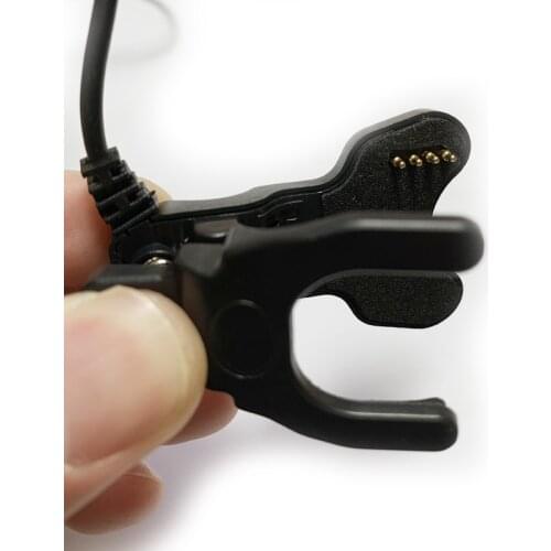 2-Pin 8mm & 4-Pin 8-9mm Clip Type Charging Cable Apply to Smart Watch & Smart Wristbands USB Interface Emergency Backup Chargers