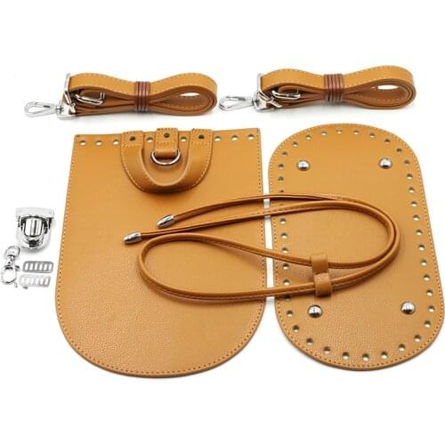 DIY Handmade Bag Accessories With Bag Bottom Flap Cover Shoulder Strap Bag Belt Hardware Parts For Women Backpack #E