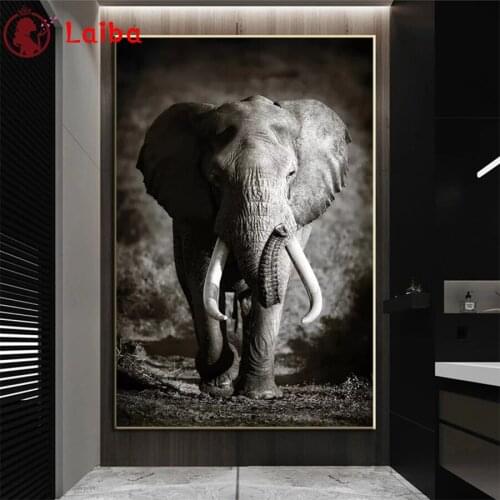 Diamond Mosaic Large size modern animal art elephant Picture Of Diamond Painting Cross Stitch Embroidery Needlework Wall Art