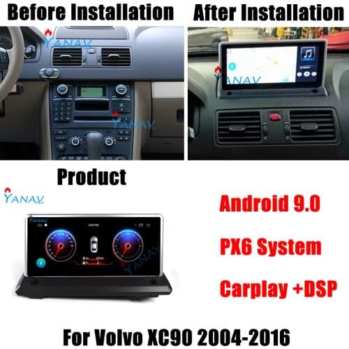 Car Radio Px6 2 Din Android Autoradio For Volvo Xc90 2004 2005 2006 2007 2008 2009 2010-2016 Multimedia Player GPS Navigation