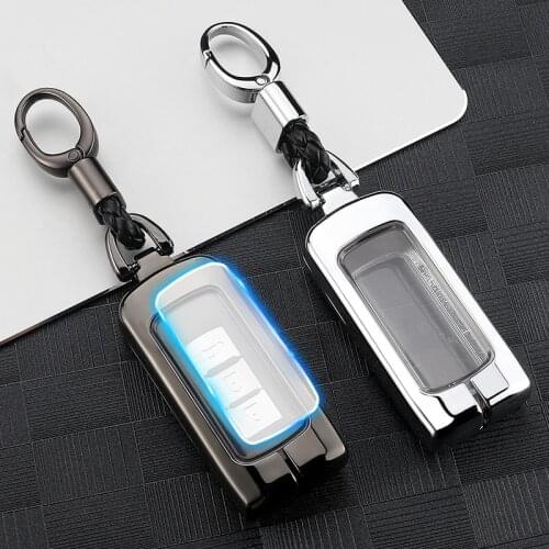 Alloy Car Remote Key Case Full Cover For Mitsubishi Outlander L200 ASX Colt Pajero Sport ECLIPSE CROSS With Keychain Accessories
