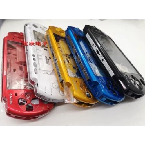 Silver Color Full Set Housing Shell Replacement for Sony PSP3000 PSP 3000 Cover Case Game Console Repair Parts