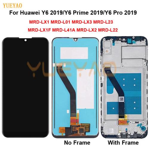 LCD for Huawei Y6 2019 LCD Display Touch Screen For Huawei Y6 Prime 2019 LCD MRD-LX1f LX1 LX2 LX3 L21 L22 Y6 Pro 2019