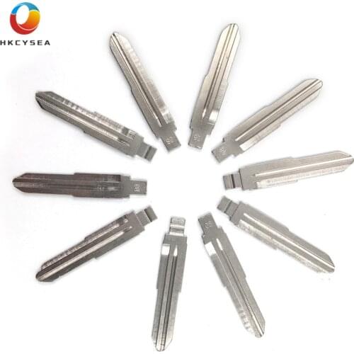 HKCYSEA 10 pcs/lot Metal Blank Uncut Flip KD Remote Key Blade Type #08 for Kia Key Replacement