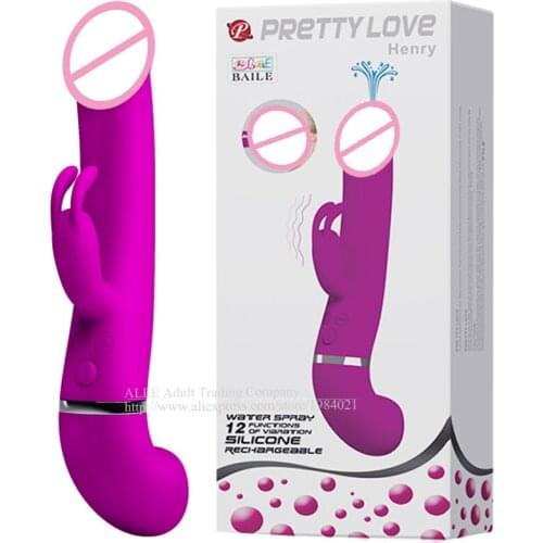 Sex Products Squirt Dildo Rabbit Vibrator Massage G spot Vibrators 12 Frequency Vibration Sex Toys for Woman Adult sex toys