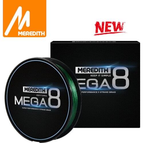 MEREDITH Brand MEGA 8X Fishing Line 150M 8 Strands Braided Fishing Line Multifilament PE Line for Carp Fishing Wire