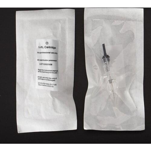Permanent Makeup Machine Needles Tattoo Eyebrow Lips Cartridge Needles 1RL 100pcs For Permanent Makeup Machine Drop Shopping