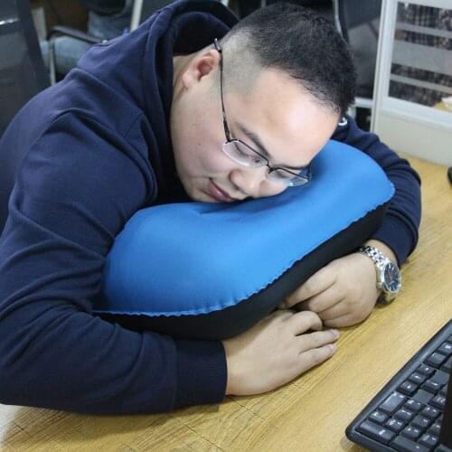 Inflatable Pillow Ultralight Backpacking Blow Up Pillows Inflated Compact Compressible Neck Lumbar Support For Sleeping Hiking