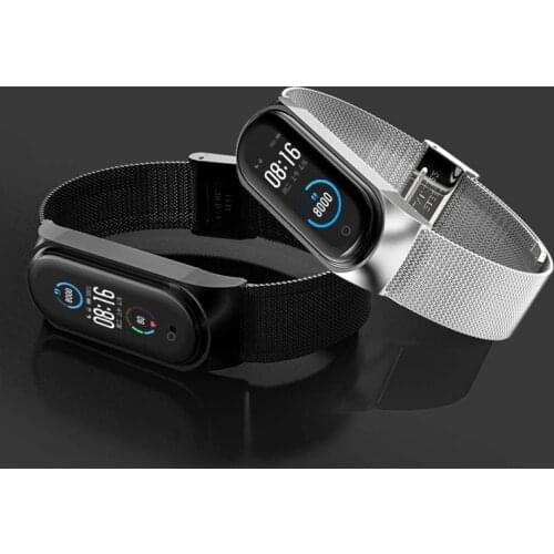Strap For Xiaomi Mi Band 3 4 5 6 Mesh Stainless Steel Bracelet Watchbands for Mi Band 6 5 Straps Wristbands Women Men
