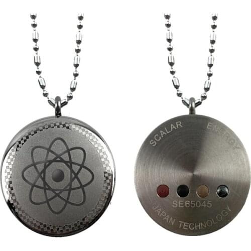 Punk Charm Stainless Steel Necklace- Anti EMF Protection Scalar Energy Quantum Pendant Necklace- Charm Jewellry for Men Women