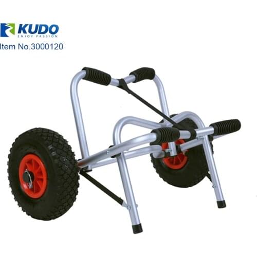 Portable Folding Kayak Trolley Canoe Carrier Cart with Removable Wheels and Aluminum Rubber