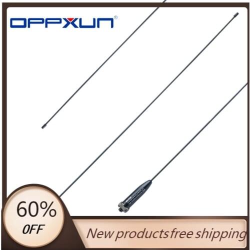 OPPXUN RH-771S Antenna Titanium SMA- Female 144/430MHz Dual Band Flexible For Baofeng Walkie Talkie UV-9R Plus/5R /82/S9 Plus/XR