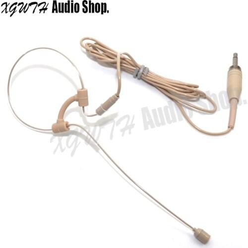 3.5mm Male Screw Thread Plug Ear Hook Hanging Headset Microphone Mic For FM Karaoke Wireless Bodypack Transmitter