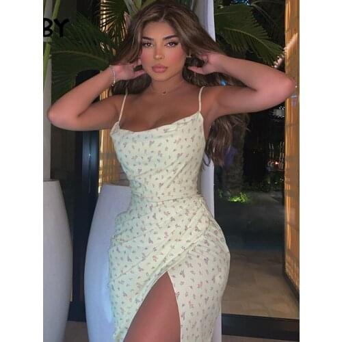 Желтые летние платья SRVBY China At AliExpress