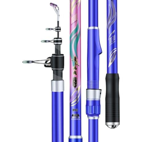 3.6M 3.9M 4.5M 4.2M 5.0M 5.4M Rock Fishing Rod Long Section Distance Throwing Pole Carbon Fiber Hard Telescopic Fishing Canne