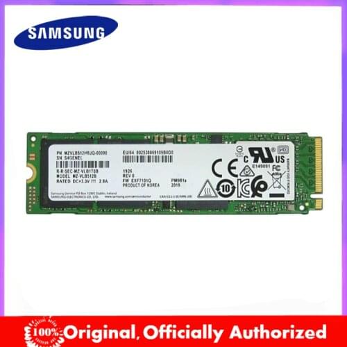 SAMSUNG M.2 SSD 1TB PM981A Internal Solid State Drives 256GB 512GB SSD M2 NVMe PCIe 3.0 x4 for Laptop Desktop
