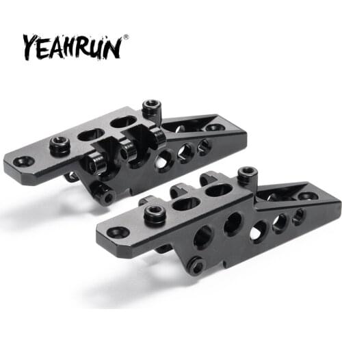 YEAHRUN 1 Pair Black Sliver Front Rear Axle Shock Link Mount for 1/10 RC Crawler Axial Wraith