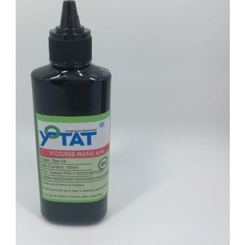 YOTAT 100ml Dye ink for Canon PGI-1100 1200 PGI-1400 PGI-1500 1600 PGI-2100 2200 2400 PGI-2500 2600 2900 2300 PGI-2700 PGI-2800