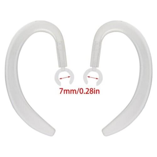 1 Pair Rubber Rotary Retractable Earhook Earloop For Bluetooth Earphone Headset New