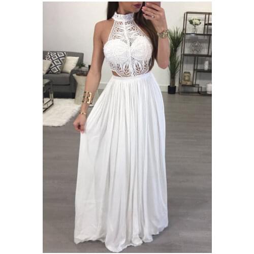 2019 Women Summer Boho Casual Long Maxi Chiffon Dresses Evening Party Dress Sundress New