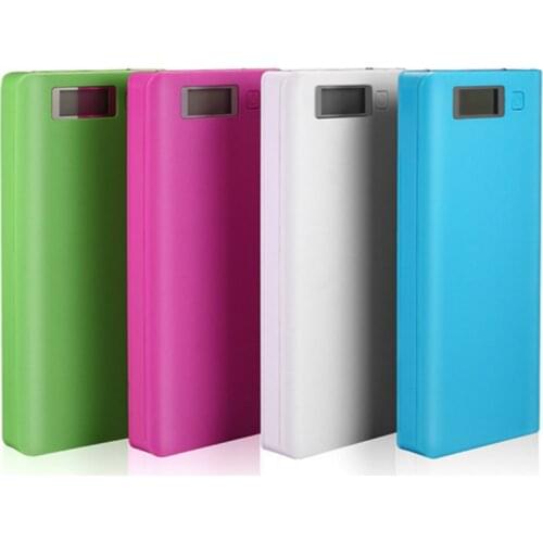 8*18650 Battery Holder Dual USB Power Bank Battery Box Mobile Phone Charger DIY Shell Case Charging Storage Case