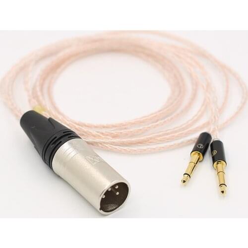 8cores Headphones Cable, 4pins XLR Male Plug Audio Upgrade Cable, Meze 99 Classics/Focal Elear Headphones