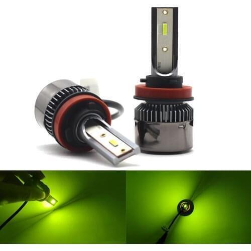 Automotive Headlamp Lemon Green H7 H4 H11 H9 H8 LED Car Lamp Diode LED Fog Lamp H3 H1 45W 10000Lm 9005 HB3 9006 HB4 Car Bulb