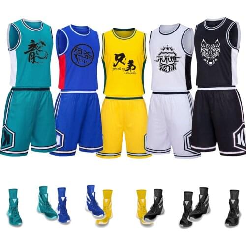 Basketball uniforms custom suits mens summer college students sports training uniforms competition team uniforms printed basket