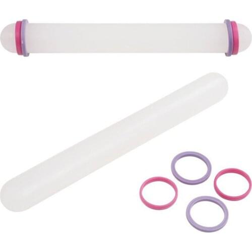 White 23cm Non-stick Glide fondant rolling pin Fondant Cake Dough Roller Decorating Cake Roller crafts Baking cooking Tool