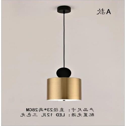 Designer Nordic Simple Wood Pendant Lights Led Hang Lamp Colorful Aluminum Fixture Kitchen Island Bar Hotel Home Decor E27