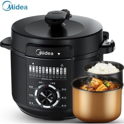 Electric pressure cooker 6 L double bold capacity pressure cooker with one button exhaust open the cover and collect juice