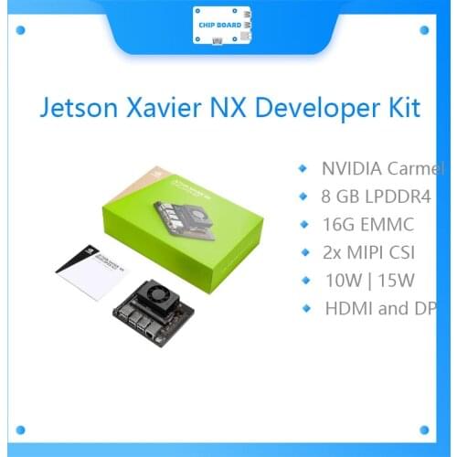 NVIDIA Jetson Xavier NX Developer Kit, Small AI Supercomputer for Edge Computing, with Cooling Fan and Power Supply
