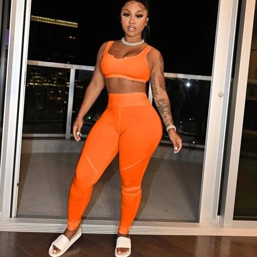 Casual Fitness Two Piece Set Women Tracksuit Sportswear Shapewear Sweat Suit Work Out Exercise Yoga Set Matching Sets Outfits