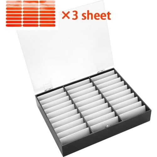 UV Nail Gel Color Display Box Acrylic Dustproof Nail Display Case DIY Tool Nail Tips Color Holder False Nail Tips Container