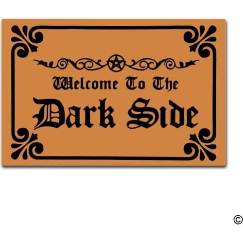 Doormat Entrance Floor Mat Welcome To The Dark Side Indoor Outdoor Decorative Door Mat Entry Way Mat Machine Washable Top