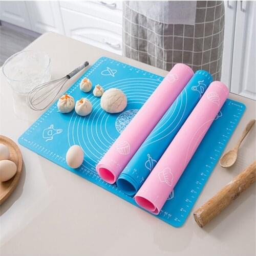 Kitchen Tools Silicone Baking Mats Sheet Pizza Dough Non-Stick Maker Holder Pastry Cooking Tools Utensils Baking Accessories