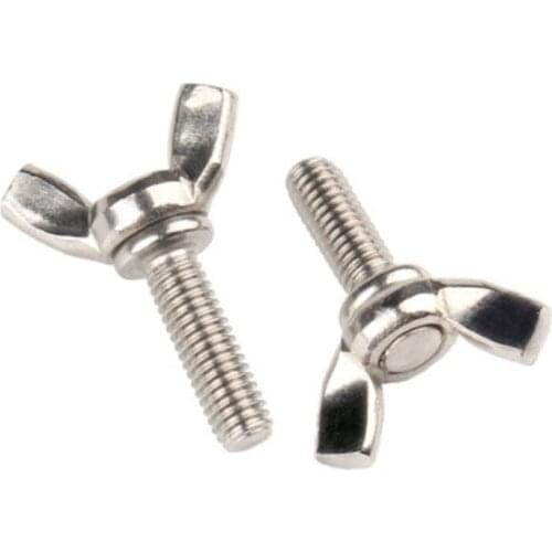 M3 M4 M5 M6 M8 M10 Hand Tighten Screws Butterfly Bolt Wing Thumb Screw Claw A2-70 Stainless Steel