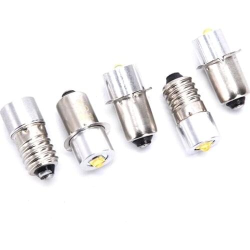 P13.5S E10 3W 3V 4-12V 6-24V Flashlight Light Bulb High Bright LED Emergency Work Light Lamp Flashlight Replacement Bulb Torches
