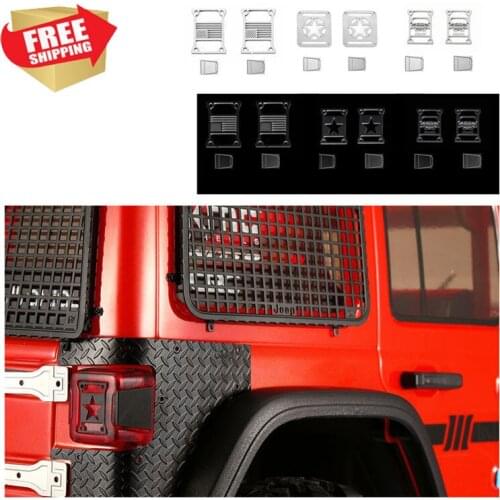 RC radio control car AXIAL 03007 SCX10 III Taillight trim decorative metal taillight cover option upgrade parts