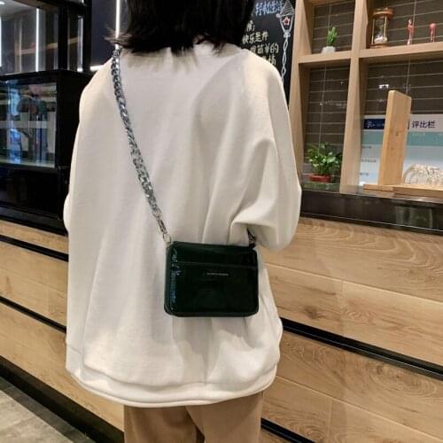 Luxury Women Totes Ins Thick Metal Chain Shoulder Bag Bike Wallet Mini Bag Coin Purse Fashion Women Pack Leather Crossbody Bags