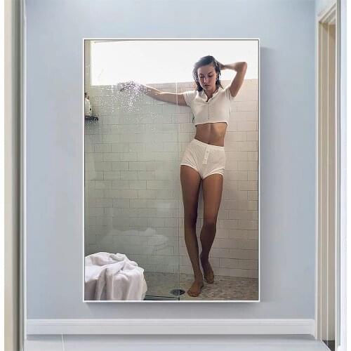 Silk Cloth Wall Poster Jacquelyn Jablonski Sexy Model Star Art Home Decoration Gift