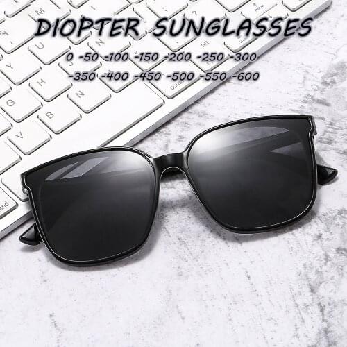 -0.5 -1.0 -1.5 TO -6.0 Myopia Sunglasses Diopter Polarized Sun Glasses for Nearsighted Men Women Myopic Shades