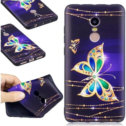Gorgeous Relief Pattern TPU Cases for Xiaomi Redmi Note 4X Note 4 Soft 3D Mobile Phone Protective Cases Embossed with Patterns