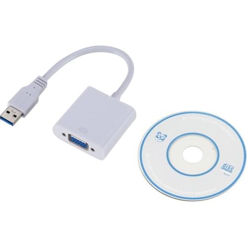 External graphics card multi-monitor adapter USB 3.0 to VGA adapter for Win 7/8/10 desktop laptop monitor projector