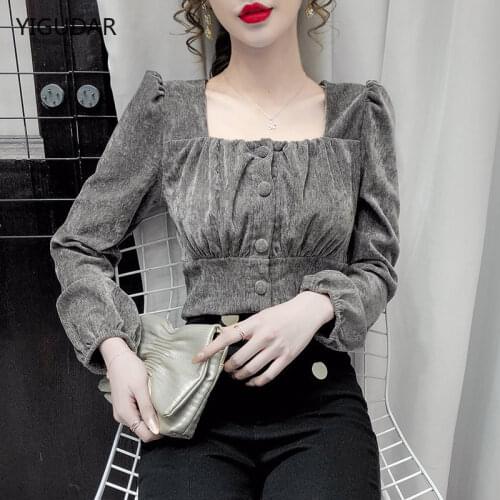 Женские вельветовые рубашки YIGUDAR China At AliExpress