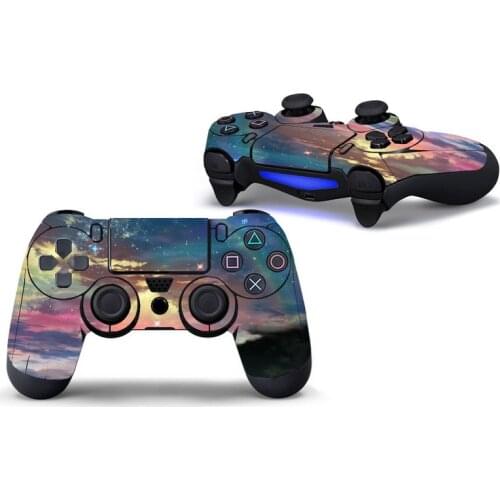 Starry sky Protective Cover Sticker For PS4 Controller Skeleton Skin For Playstation 4 Decal Accessories